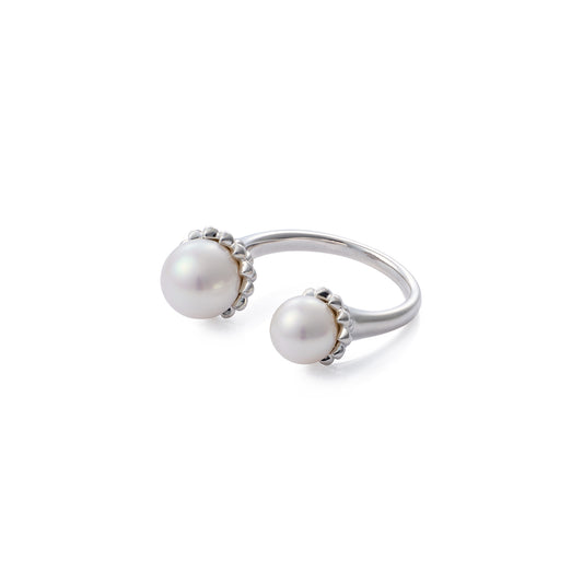 Thorn Pearl Ring - Silver
