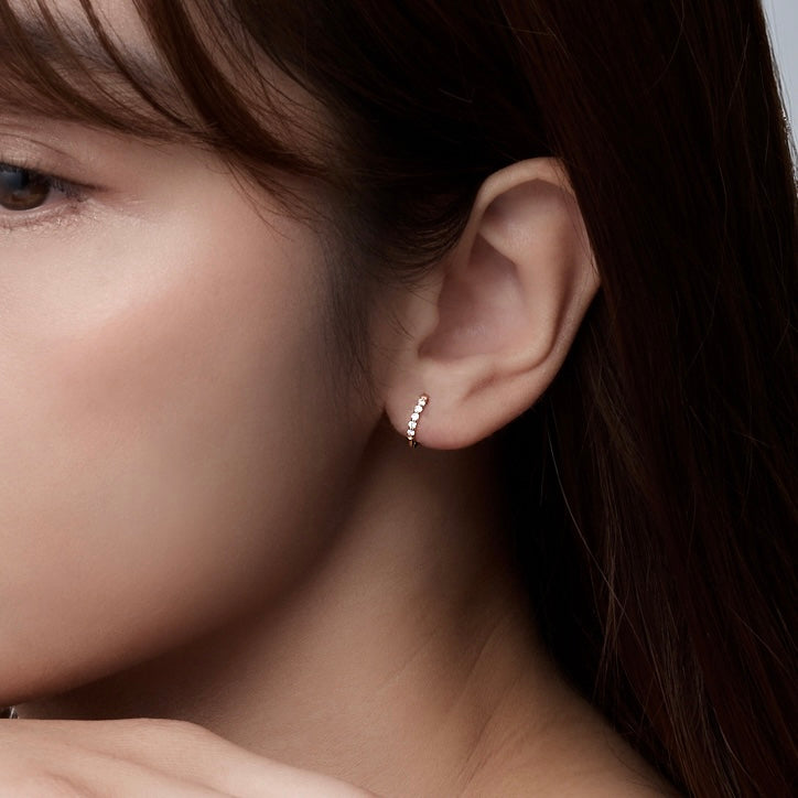 Timeless Diamond Hoop Earring - K18