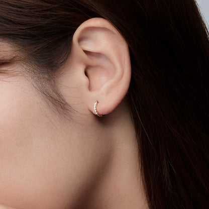 Timeless Diamond Hoop Earring - K18