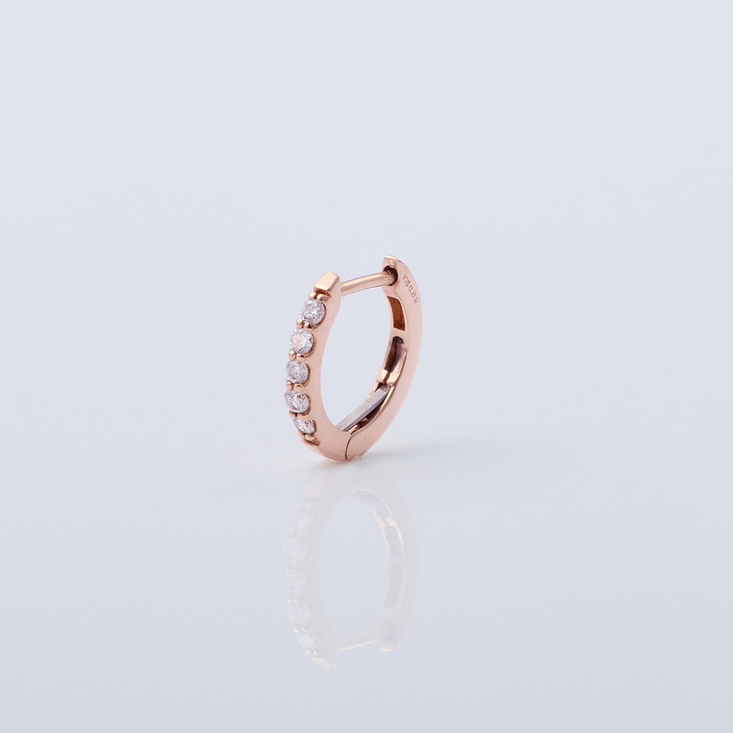 Timeless Diamond Hoop Earring - K18