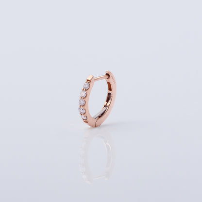 Timeless Diamond Hoop Earring - K18