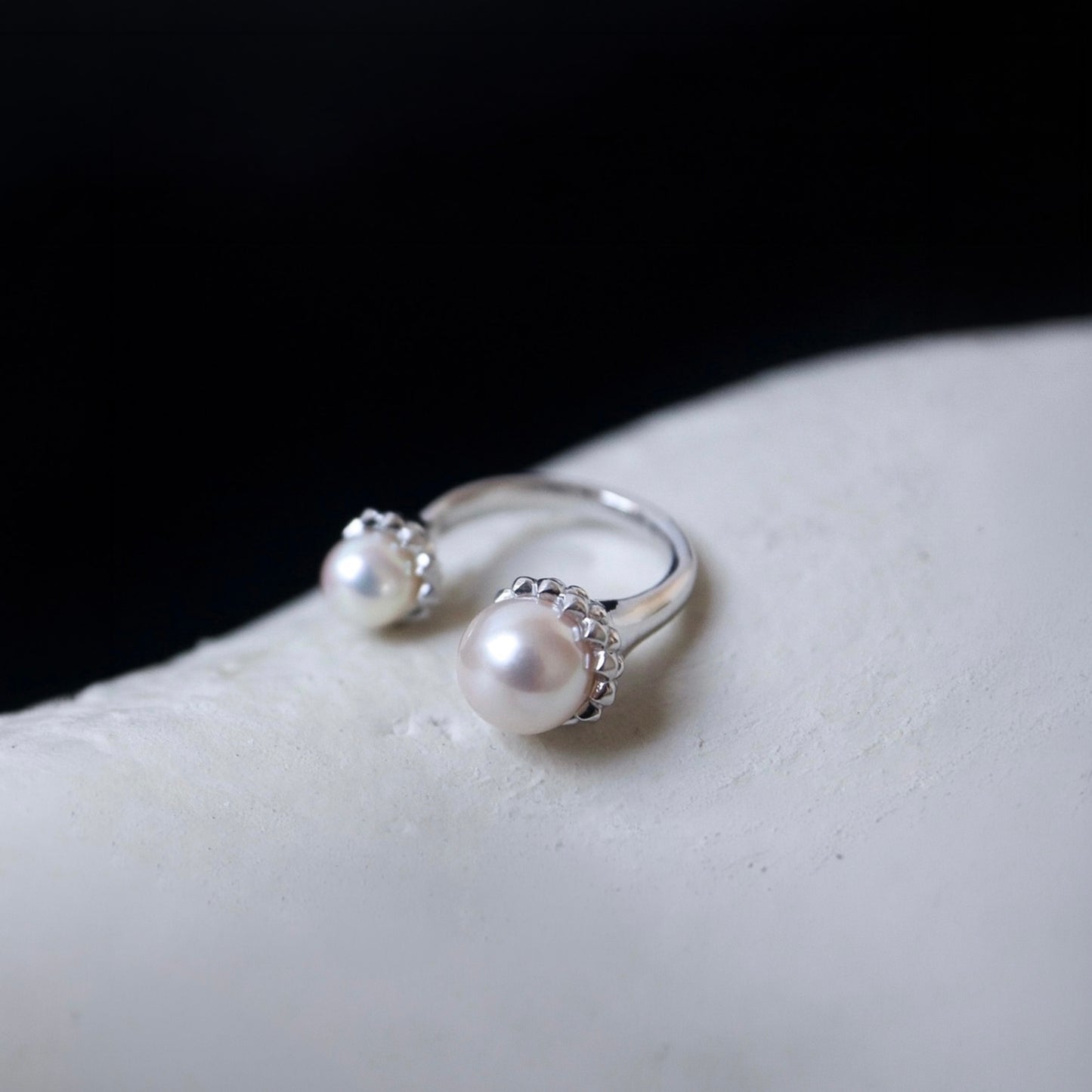 Thorn Pearl Ring - Silver