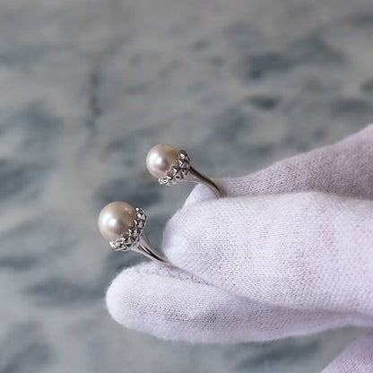 Thorn Pearl Ring - Silver